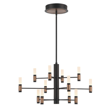 Eurofase Gold US 46353-016 - ALBANY,CHAND,12LT,LED,3TR,BLK
