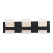 Eurofase Gold US 35655-028 - CAMBRIDGE,3LT LED BATHBAR, BLK
