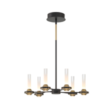 Eurofase Gold US 45712-012 - TORCIA, 6LT CHANDELIER S, BLK