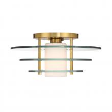 Savoy House 6-8602-1-322 - Newell 1-Light Ceiling Light in Warm Brass