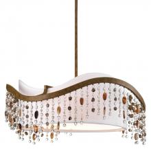 Progress P5048-111 - Three Light Desert Sand White Glass Drum Shade Pendant