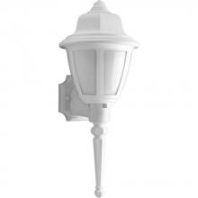 Progress P5748-30WB - One Light White White Glass Wall Lantern