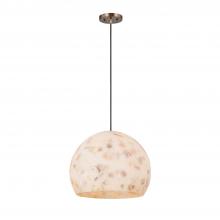 Justice Design Group ALR-6535-BRSS - Globe 13" Pendant