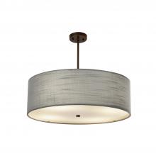 Justice Design Group FAB-9592-GRAY-DBRZ - Classic 24" Drum Pendant