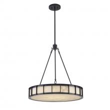 Trans Globe 11746 BK - 6 - Light Ivory Isle Alabaster Chandelier