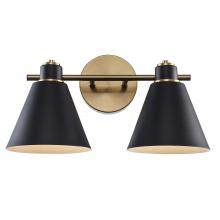Trans Globe 22592 AG-BK - 2LT VANITY-METALSHADES-AG-BK