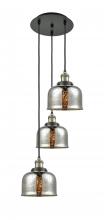 Innovations Lighting 113F-3P-BAB-G78 - Cone - 3 Light - 14 inch - Black Antique Brass - Cord hung - Multi Pendant
