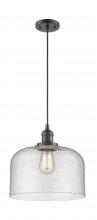 Innovations Lighting 201C-OB-G74-L-LED - Bell - 1 Light - 12 inch - Oil Rubbed Bronze - Cord hung - Mini Pendant