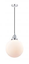 Innovations Lighting 201CSW-PC-G201-10-LED - Beacon - 1 Light - 10 inch - Polished Chrome - Cord hung - Mini Pendant