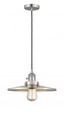 Innovations Lighting 201CSW-SN-MFR-SN-12-LED - Appalachian - 1 Light - 12 inch - Brushed Satin Nickel - Cord hung - Mini Pendant