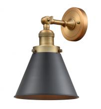 Innovations Lighting 203-BB-M13-BK-LED - Appalachian - 1 Light - 8 inch - Brushed Brass - Adjustable Sconce