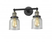 Innovations Lighting 208-BAB-G54 - Bell - 2 Light - 16 inch - Black Antique Brass - Adjustable Bath Vanity Light