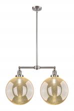 Innovations Lighting 209-SN-G208-12 - Beacon - 2 Light - 27 inch - Brushed Satin Nickel - Stem Hung - Adjustable Island Light