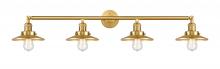 Innovations Lighting 215-SG-M4-LED - Railroad - 4 Light - 44 inch - Satin Gold - Adjustable Bath Vanity Light