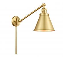 Innovations Lighting 237-SG-M13-SG-LED - Appalachian - 1 Light - 8 inch - Satin Gold -Adjustable Swing Arm