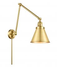 Innovations Lighting 238-SG-M13-SG-LED - Appalachian - 1 Light - 8 inch - Satin Gold -Adjustable Swing Arm