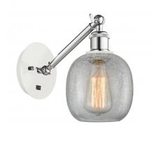 Innovations Lighting 317-1W-WPC-G105-LED - Belfast - 1 Light - 6 inch - White Polished Chrome - Adjustable Sconce