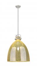 Innovations Lighting 410-1SL-SN-G412-18ME - Newton Bell - 1 Light - 18 inch - Satin Nickel - Pendant