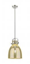 Innovations Lighting 410-1SM-PN-G412-10ME - Newton Bell - 1 Light - 10 inch - Polished Nickel - Mini Pendant