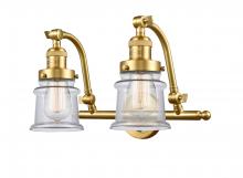 Innovations Lighting 515-2W-SG-G182S-LED - Canton - 2 Light - 18 inch - Satin Gold - Adjustable Bath Vanity Light