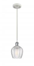 Innovations Lighting 516-1P-WPC-G462-6-LED - Norfolk - 1 Light - 6 inch - White Polished Chrome - Cord hung - Mini Pendant