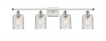 Innovations Lighting 516-4W-WPC-G112C-5CL - Cobbleskill - 4 Light - 35 inch - White Polished Chrome - Bath Vanity Light