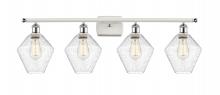 Innovations Lighting 516-4W-WPC-G654-8 - Cindyrella - 4 Light - 38 inch - White Polished Chrome - Bath Vanity Light