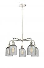 Innovations Lighting 516-5CR-PN-G257 - Caledonia - 5 Light - 23 inch - Polished Nickel - Chandelier