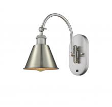 Innovations Lighting 518-1W-SN-M8 - Smithfield - 1 Light - 7 inch - Brushed Satin Nickel - Adjustable Swing Arm
