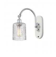 Innovations Lighting 518-1W-WPC-G112C-5CL - Cobbleskill - 1 Light - 5 inch - White Polished Chrome - Adjustable Swing Arm