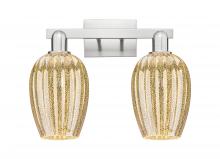 Innovations Lighting 716-2W-SN-G457-6ME - Preston Flute - 2 Light - 16 inch - Brushed Satin Nickel - Bath Vanity Light