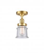 Innovations Lighting 916-1C-SG-G184S - Canton - 1 Light - 6 inch - Satin Gold - Flush Mount