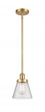 Innovations Lighting 916-1S-SG-G64 - Cone - 1 Light - 6 inch - Satin Gold - Mini Pendant