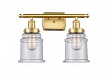 Innovations Lighting 916-2W-SG-G184 - Canton - 2 Light - 16 inch - Satin Gold - Bath Vanity Light