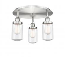 Innovations Lighting 916-3C-SN-G314 - Dover - 3 Light - 16 inch - Satin Nickel - Flush Mount