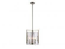 Golden 3164-3P PW-HWG - Aenon Linear Pendant in Brushed Champagne Bronze with Hammered Water Glass