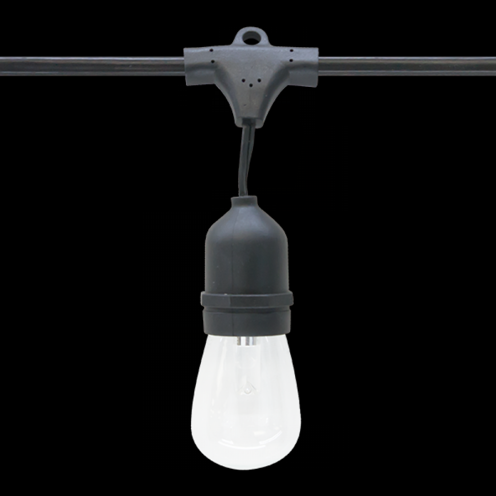 Black Suspended Medium Base Light LS2-MS-24-48-BK | Aztec Lighting, Inc.