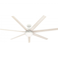 Hunter 51378 - Hunter 70 inch Phenomenon Wi-Fi ENERGY STAR® Matte White Ceiling Fan with LED Lt Kit