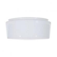 Nuvo 50/334 - 6 Inch White Drum Glass Shade; 6-5/8 inch Diameter; 5-7/8 inch Fitter; 3-1/2 inch Height; Sprayed