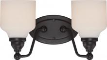 Nuvo 62/397 - Kirk - 2 Light Vanity Fixture with Satin White Glass - LED Omni Included