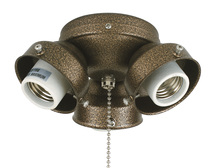 Fanimation F301AZ-220 - 3-LIGHT TURTLE FITTER: AGED BRONZE 220 VOLT