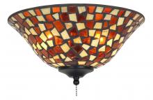 Fanimation G426 - 13" GLASS BOWL: MOSAIC, AMBER/BROWN