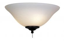 Fanimation G458 - 13" GLASS BOWL: SWIRL, FROSTED WHITE