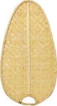 Fanimation CAISD4C - 22" CARUSO BLADE: NARROW OVAL BAMBOO, CLEAR  -  SET OF