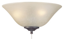 Fanimation G460LA - 13" GLASS BOWL: AMBER LINEN FROSTED