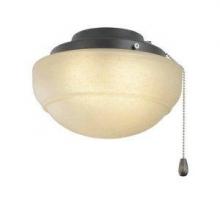 Fanimation LKLP111AAB - LOW PROFILE LIGHT KIT: ROUNDED LINEN GLASS (E11 MINICA